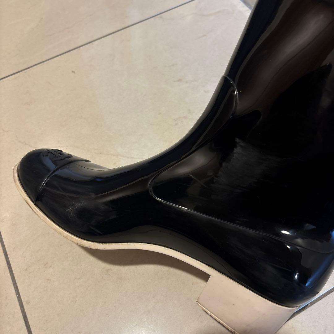 CHANEL シャネル　カメリア　レインブーツ
