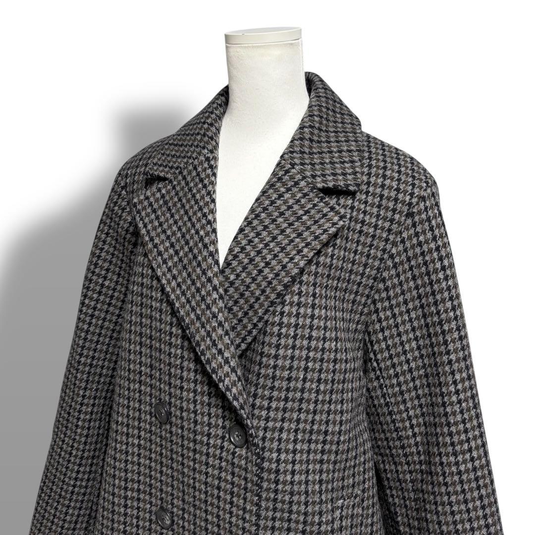 美品♪ J.PRESS ツイードチェックPコート ウール