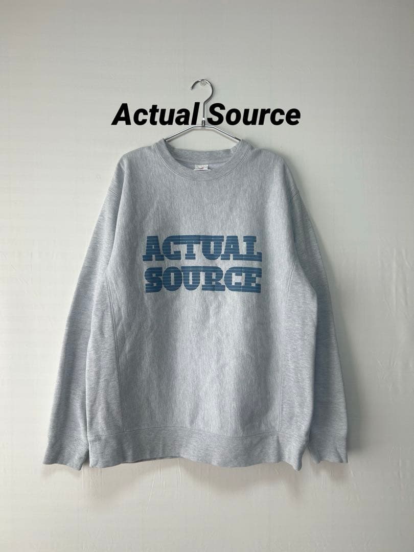 Actual Source アクチュアルソース リバースウィーブスウェット L