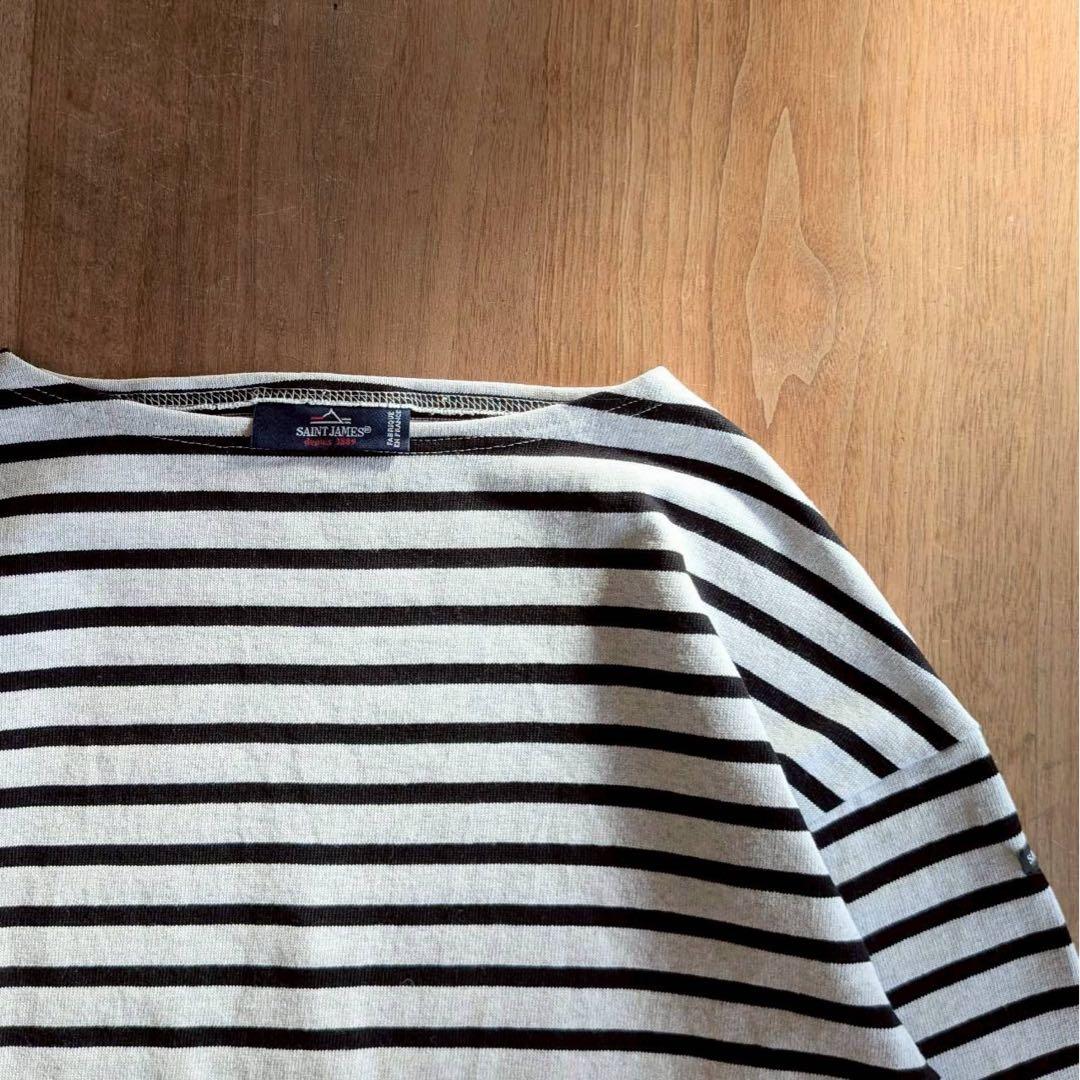 未使用品 ウェッソン ルーズ 長袖 ドロップショルダー フランス製 グレー 黒