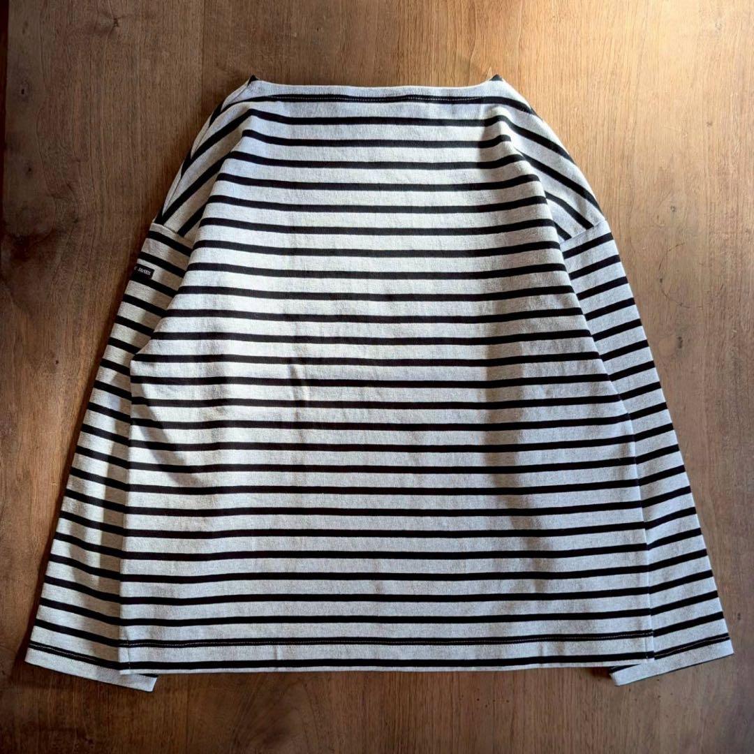 未使用品 ウェッソン ルーズ 長袖 ドロップショルダー フランス製 グレー 黒