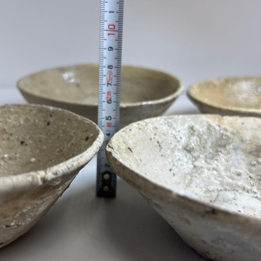 専用　鎌倉時代　山茶碗5客　口径約14~15.5㎝　東Y7-1225③タエカ