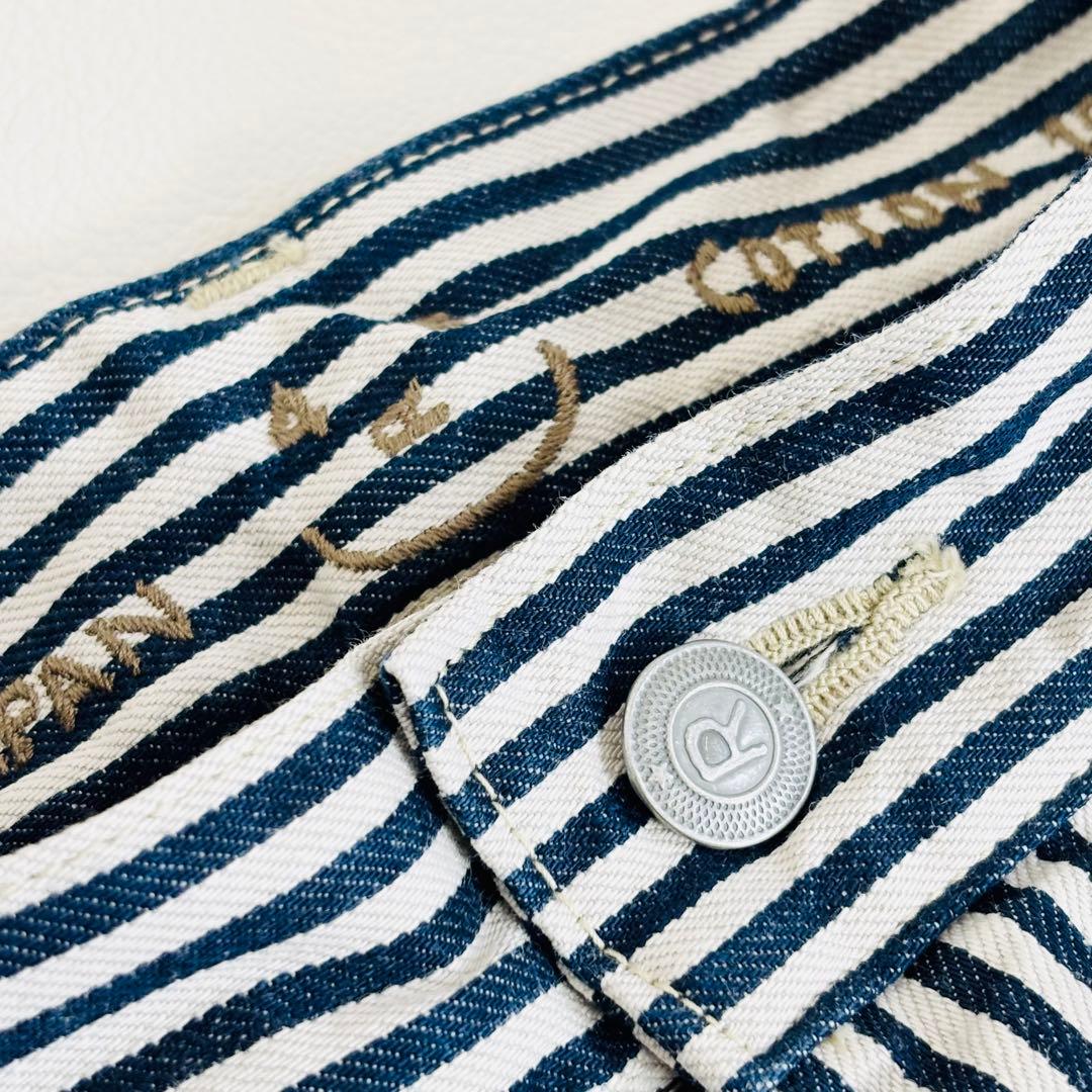 1685【極美品】45R 小麦デニムの908ペインターパンツ ヒッコリーパンツ