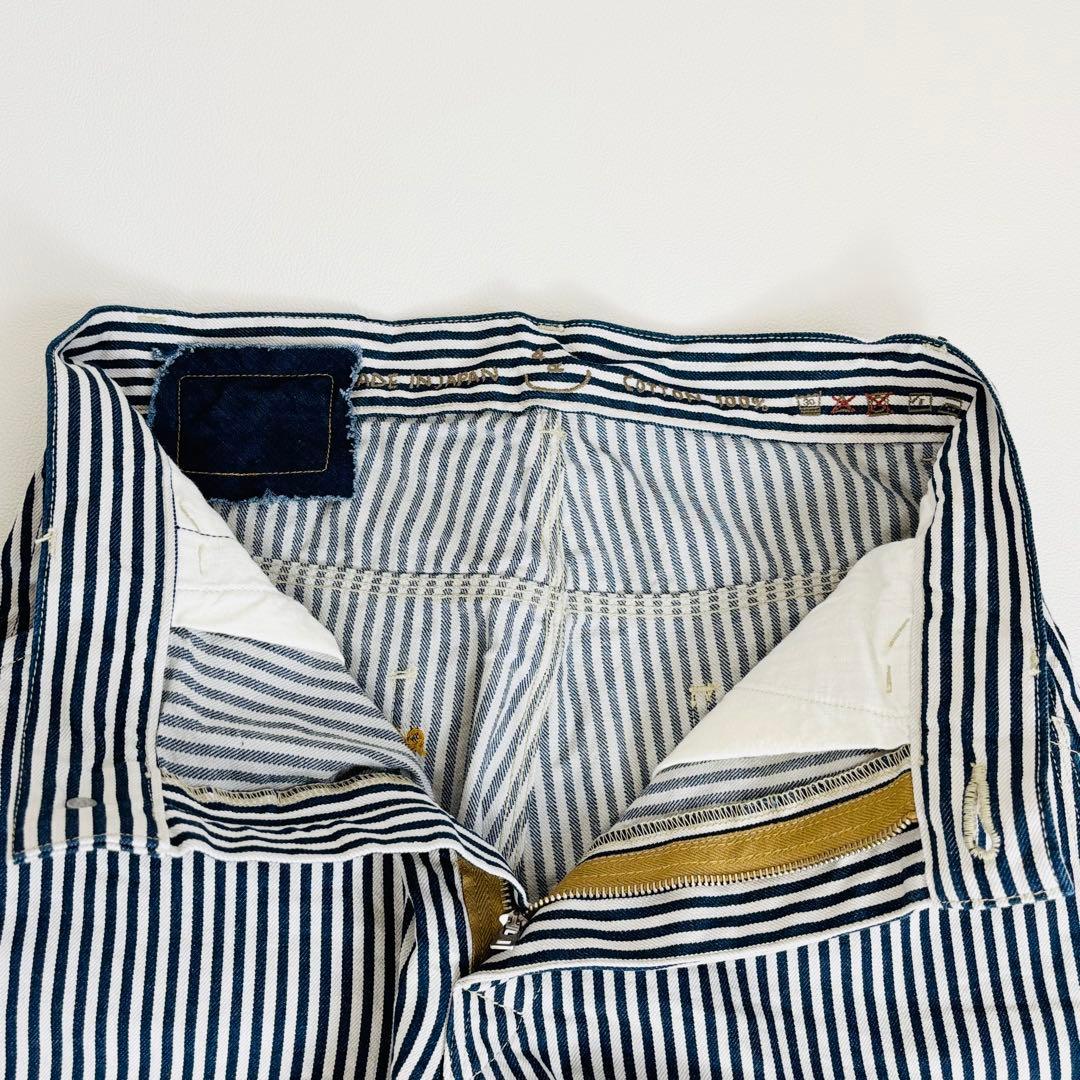 1685【極美品】45R 小麦デニムの908ペインターパンツ ヒッコリーパンツ