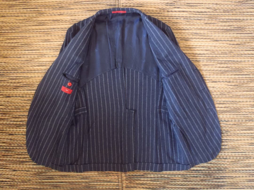ISAIA イザイア カシミア混 ウール ジャケット ネイビー 46 Used