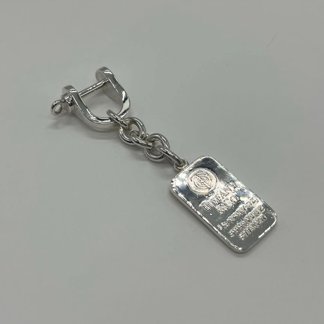 ティファニー TIFFANY インゴットプレート シャックル キーリング