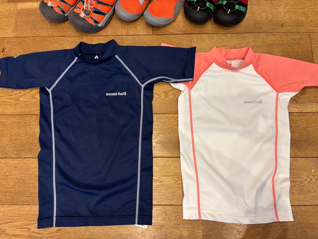 mont-bellウォーターシューズ　ラッシュガード＆keen サンダルセット☆
