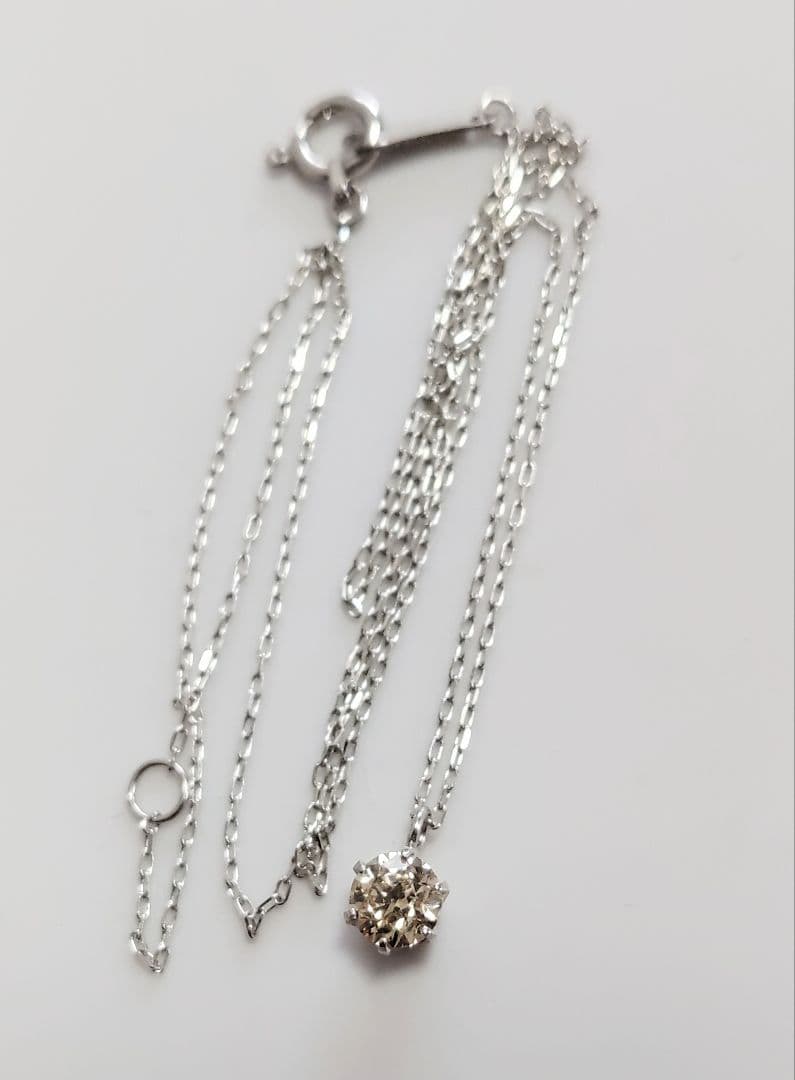pt900 850天然ダイヤモンド ネックレス ダイヤモンド0.30ct