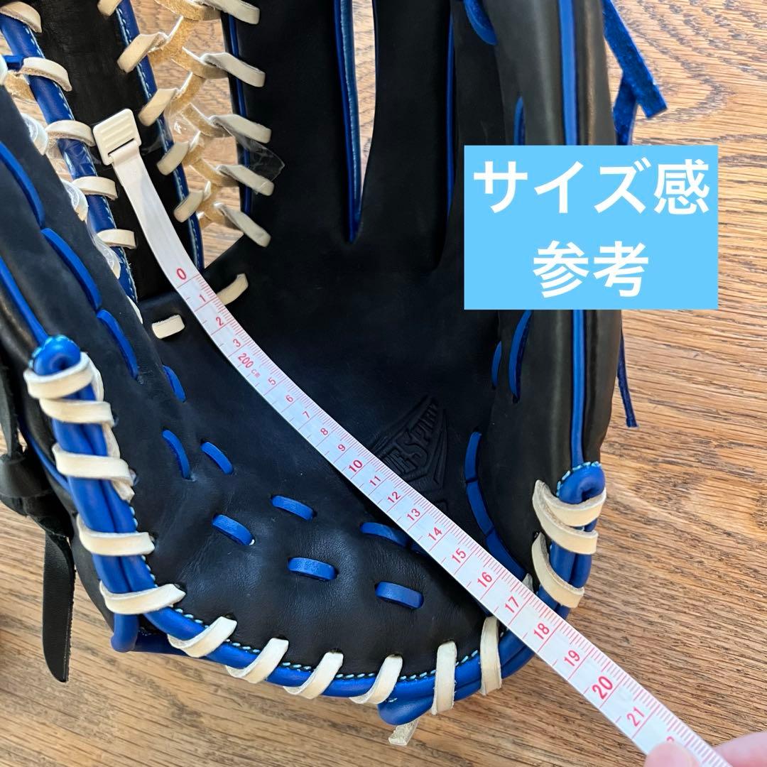 【未使用】Mizuno 軟式用グローブ 青/黒 収納袋付き