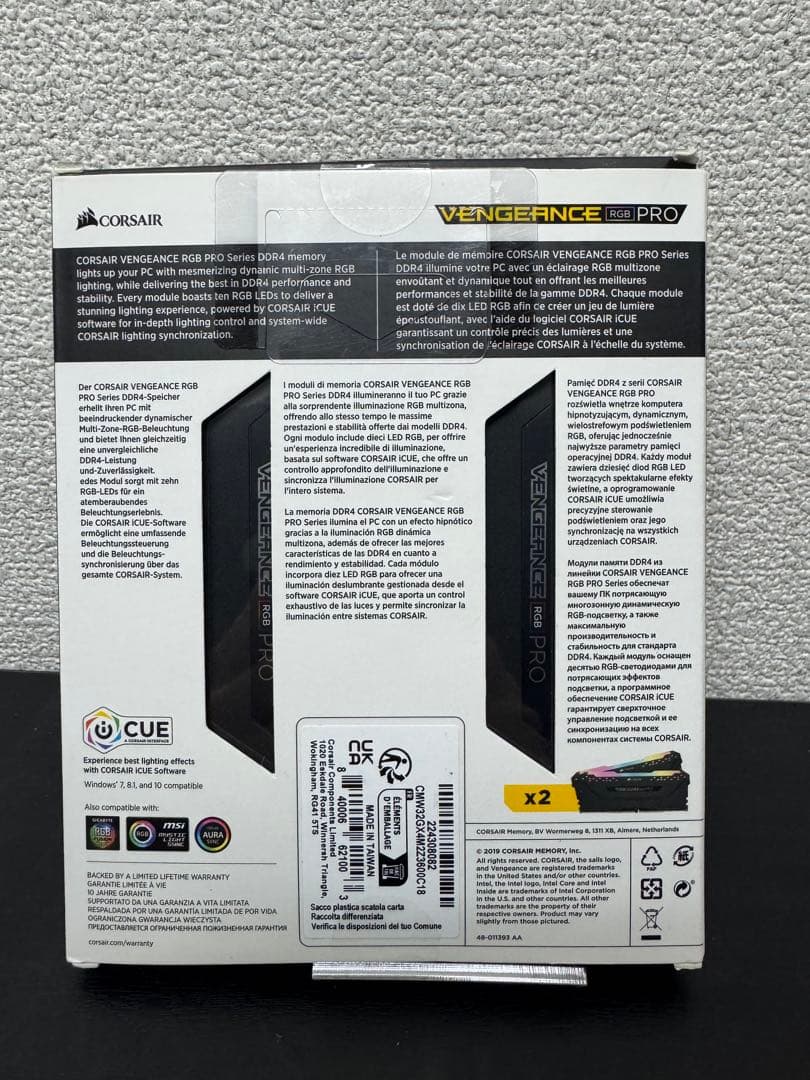 メモリー CORSAIR VENGEANCE RGB PRO 32GB RGB DDR4