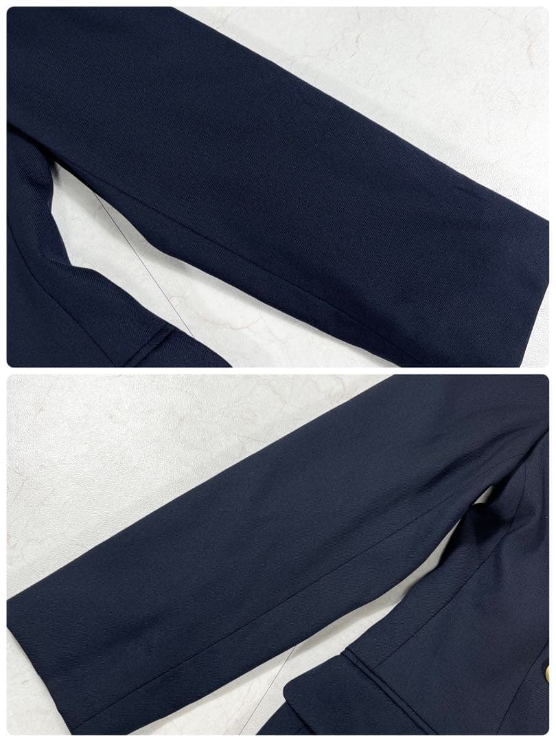 ✨極美品 バーバリーズ カシミヤ 100% 紺ブレ 金ボタン シャドーホース