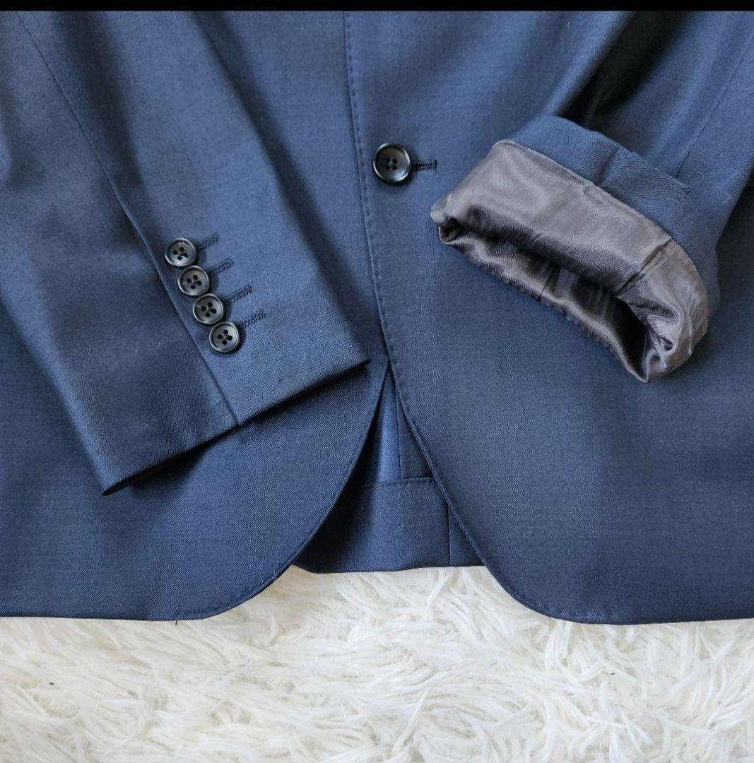 極美品 ONLY スーツ REDA 希少サイズ180 XL相当 ウール ブルー