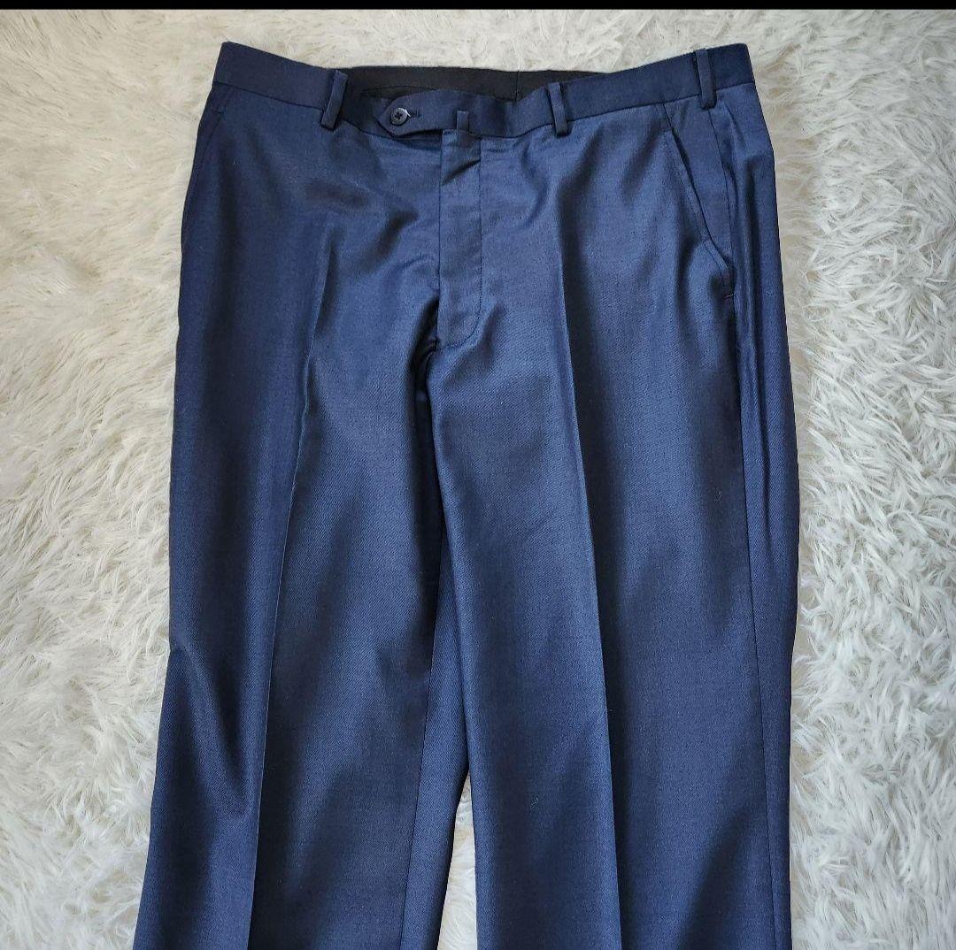 極美品 ONLY スーツ REDA 希少サイズ180 XL相当 ウール ブルー