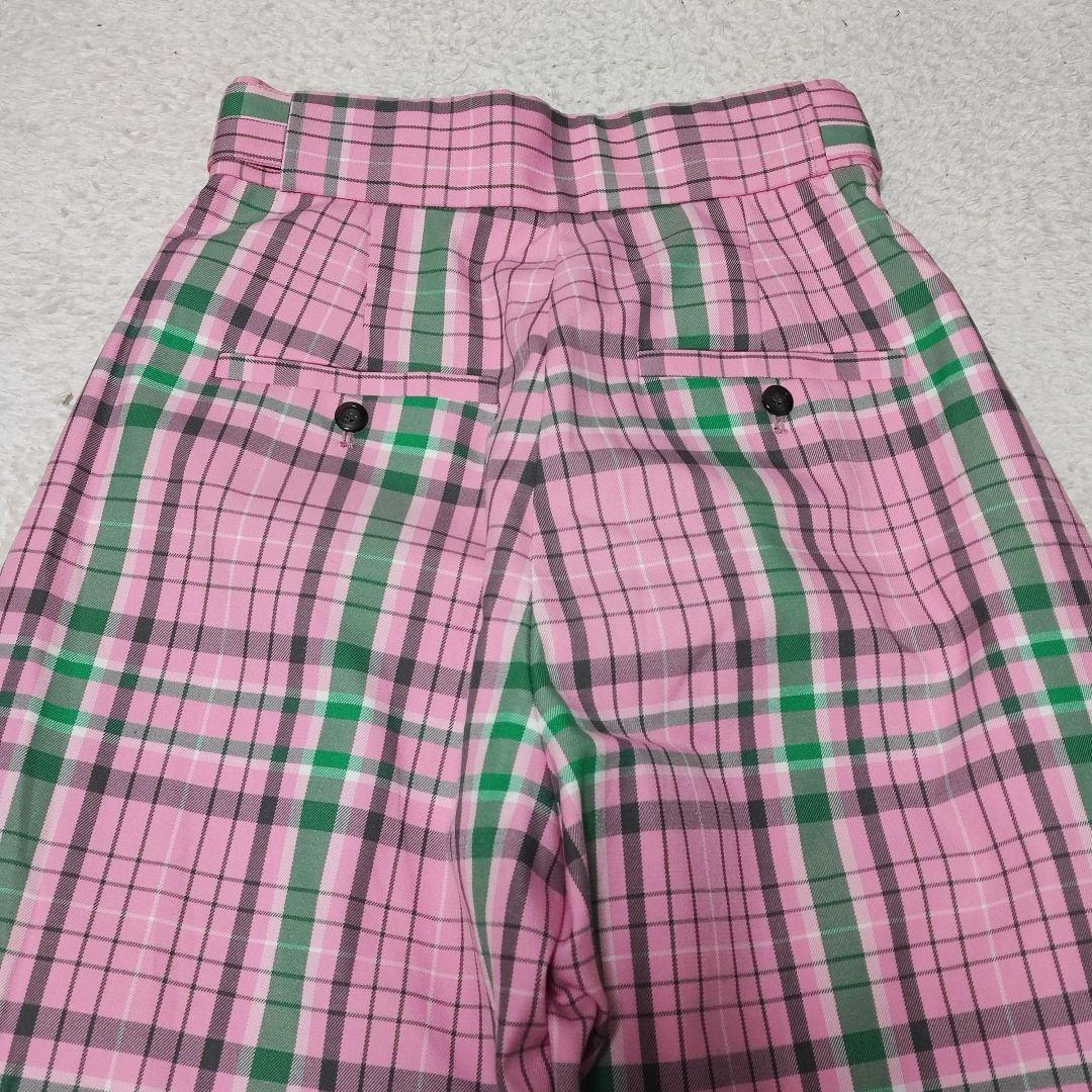 MAISON SPECIAL　2WAYチェックバルーンパンツ　ピンク　サイズ38