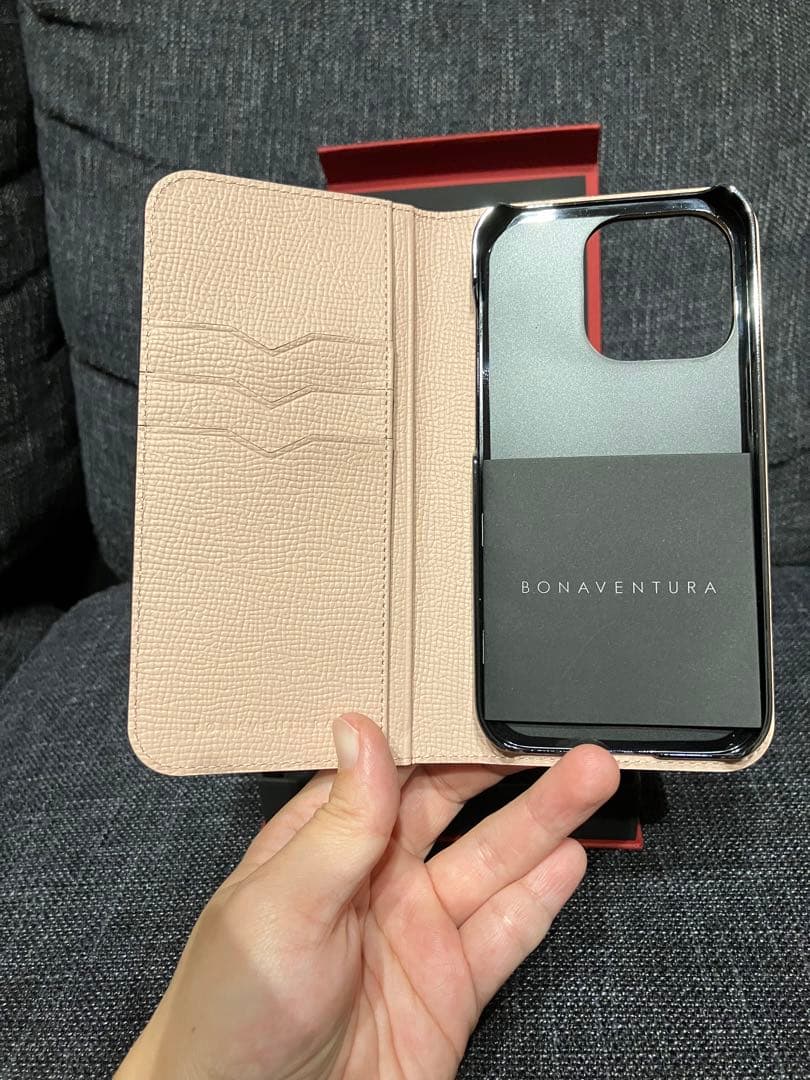BONAVENTURA iPhone14Proケース エトープ × シェル