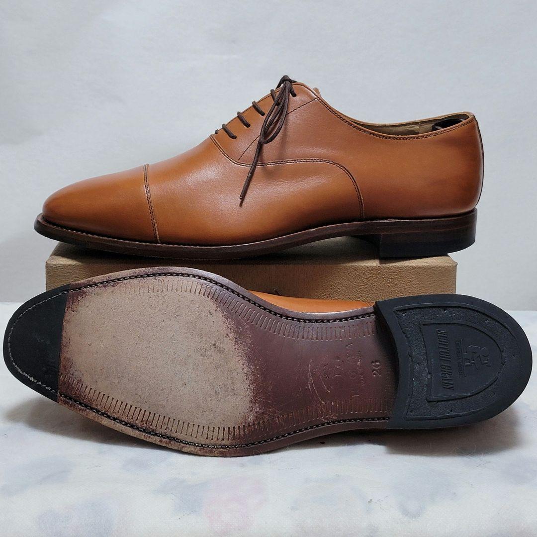 やすさん　スコッチグレイン 内羽根 ストレートチップ