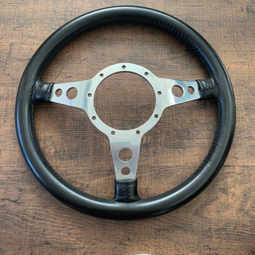 モトリタレザーステアリング33φ ディッシュクラシックミニ　ローバー英国車　旧車