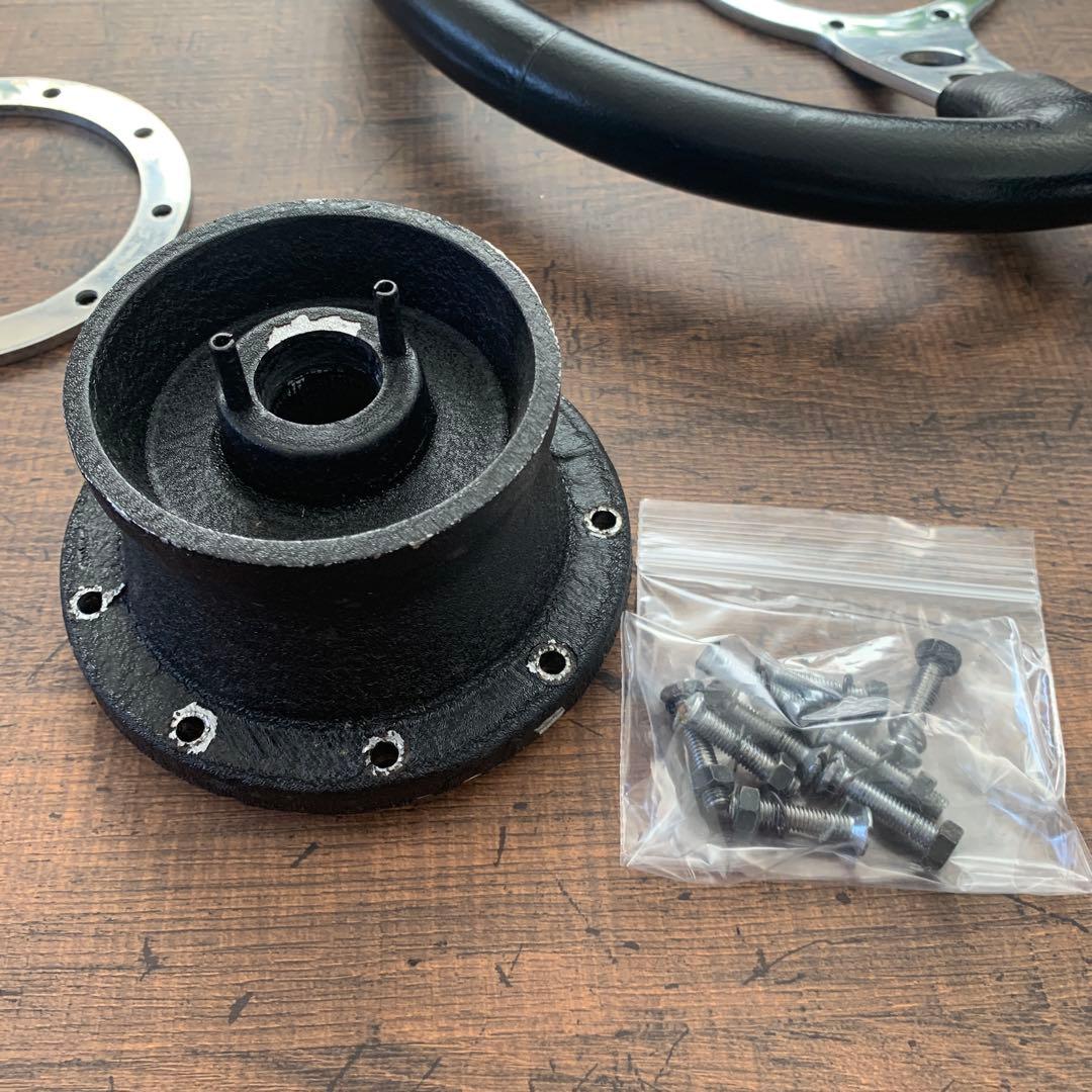 モトリタレザーステアリング33φ ディッシュクラシックミニ　ローバー英国車　旧車