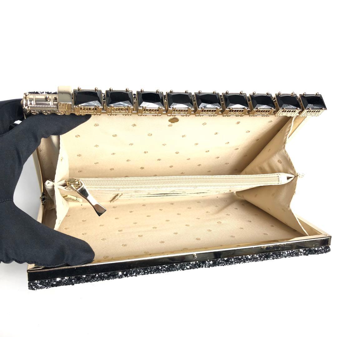 kate spade ケイトスペード クラッチバッグ 汽車 グリッター トレイン