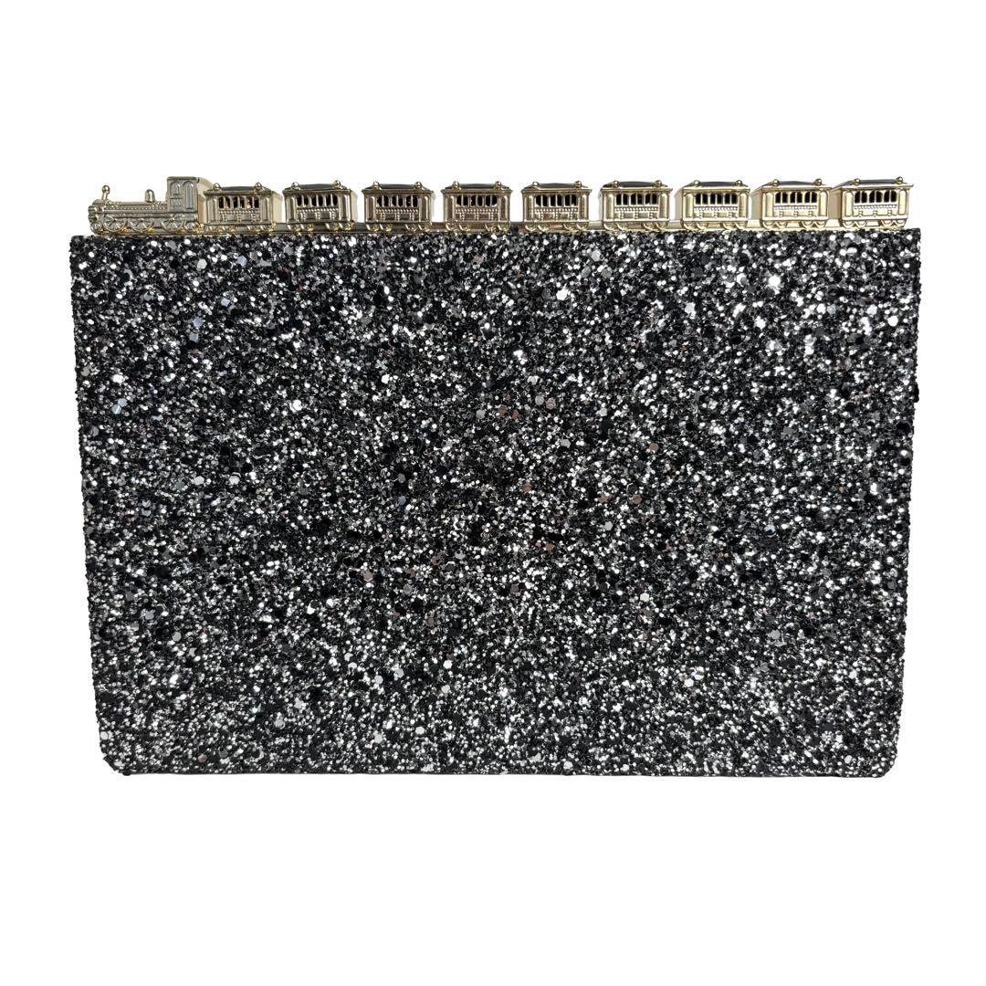 kate spade ケイトスペード クラッチバッグ 汽車 グリッター トレイン