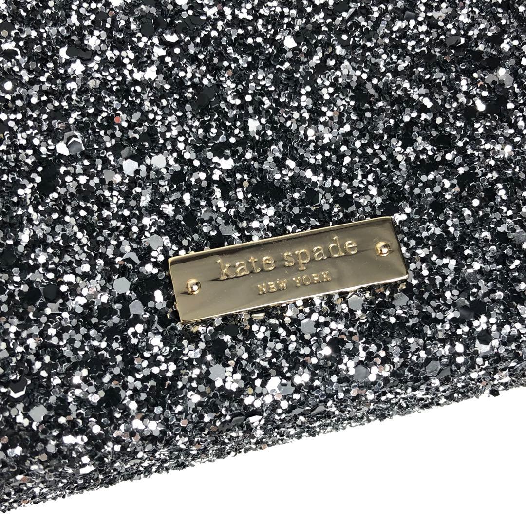 kate spade ケイトスペード クラッチバッグ 汽車 グリッター トレイン