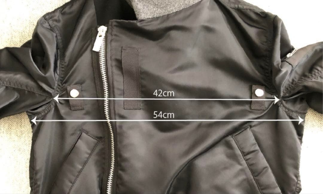 Sacai ウールアシンメトリーボンバージャケット テーラードジャケット　コート