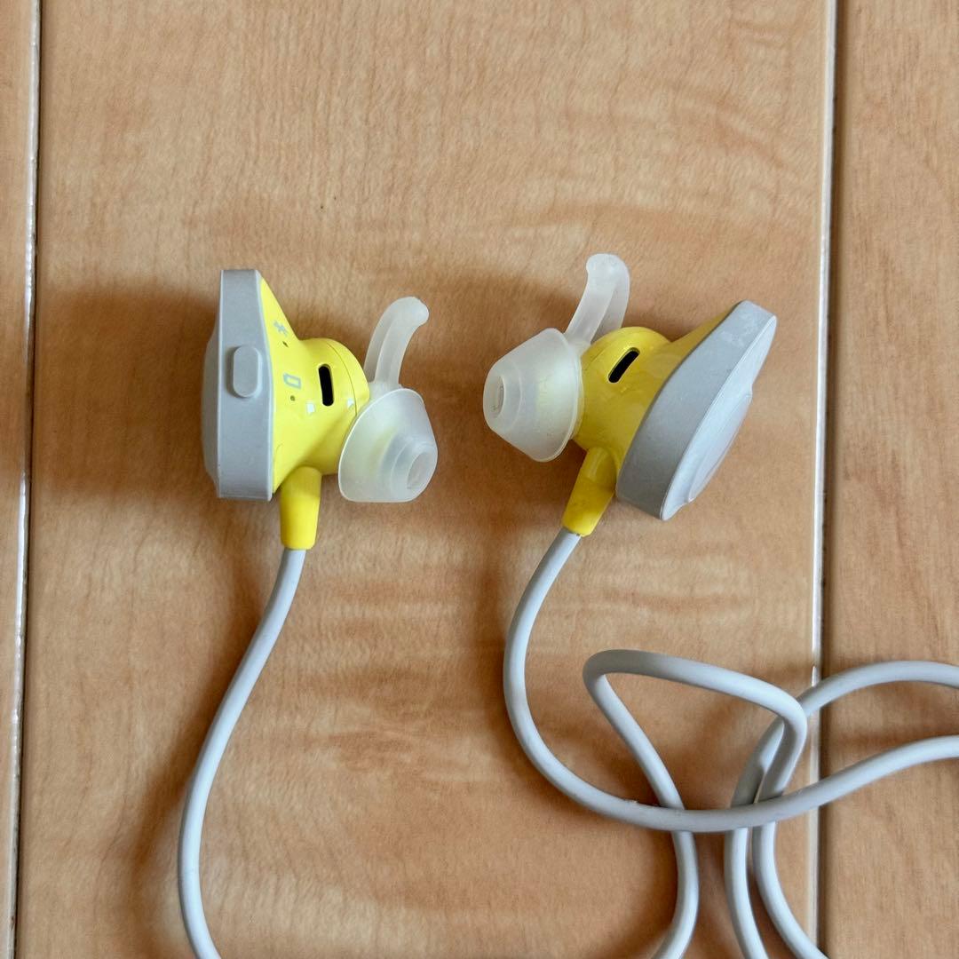 BOSE ワイヤレスイヤホン グレー/イエロー