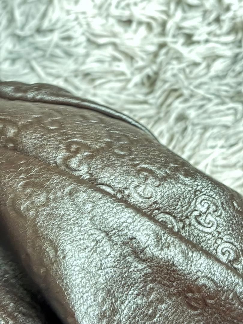 GUCCI/グッチシマ セミショルダーバッグ/美品/国内百貨店購入