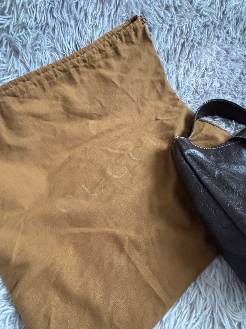 GUCCI/グッチシマ セミショルダーバッグ/美品/国内百貨店購入