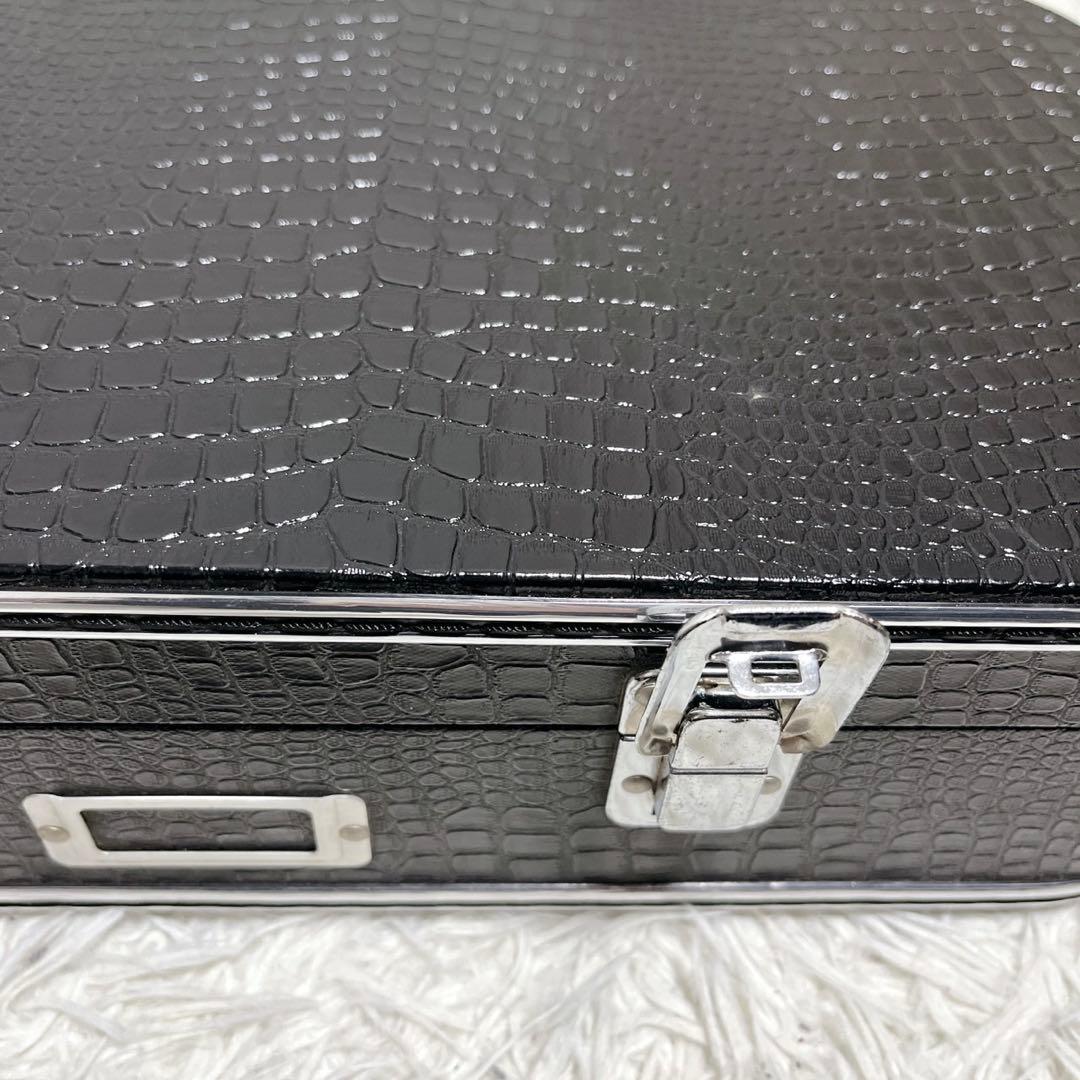 【美品】 琉球本蛇皮 三味線 クロコ調 ハードケース 爪 琉球三味線