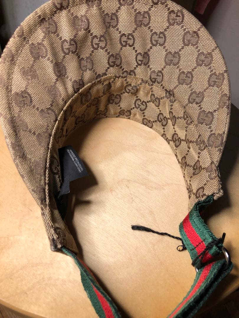 GUCCI GGパターンサンバイザー 美品 ビンテージ ゴルフ