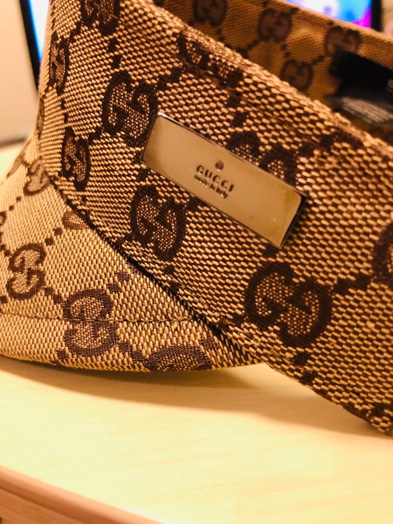 GUCCI GGパターンサンバイザー 美品 ビンテージ ゴルフ