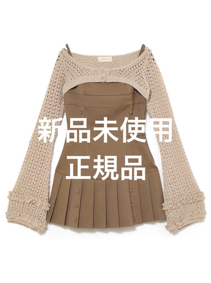 ☘️新品未使用☘️ Grenda pleats set mini dress