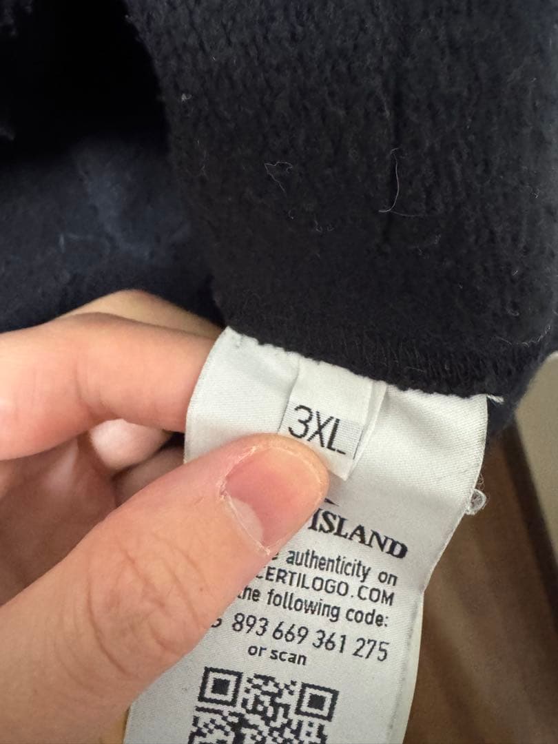 stone  17AW Zip Sweater ハーフジップ XL