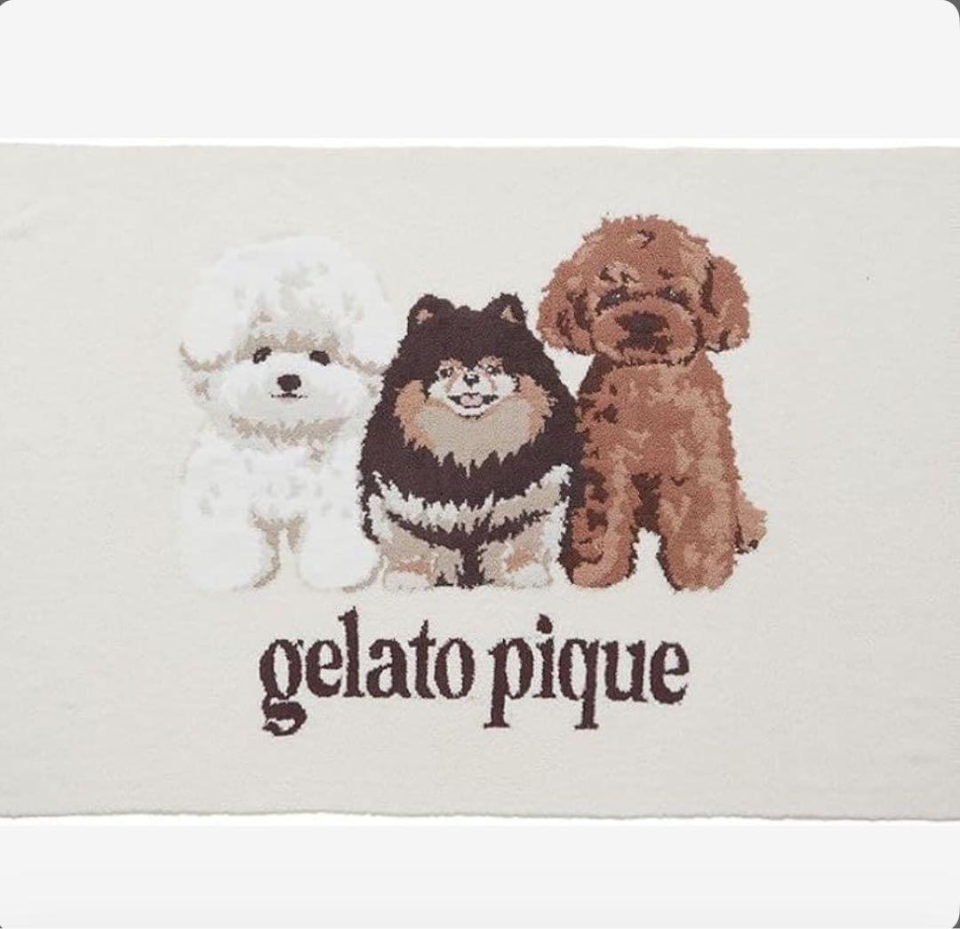 【ジェラートピケ】パウダーDOG３柄JQDブランケット