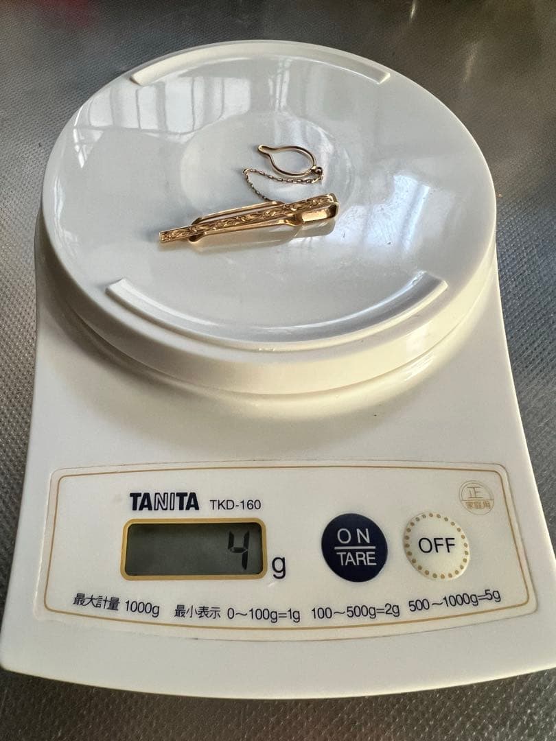 k18刻印　ネクタイピン