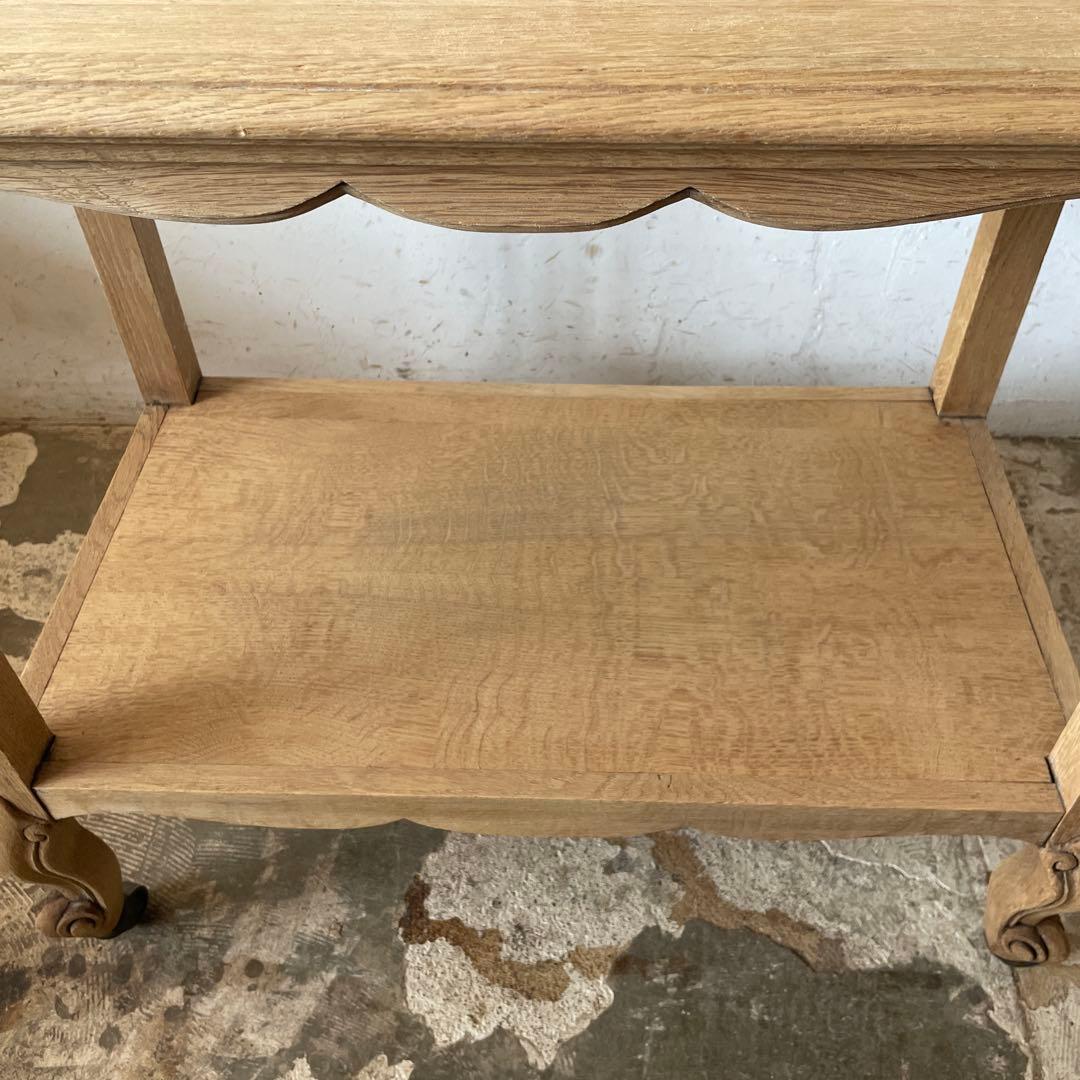 年末・年始SALE ビンテージ　トロリーワゴン　デスク　猫脚　剥離