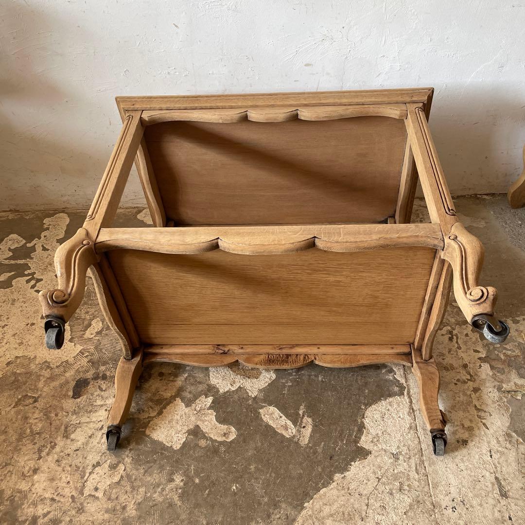 年末・年始SALE ビンテージ　トロリーワゴン　デスク　猫脚　剥離
