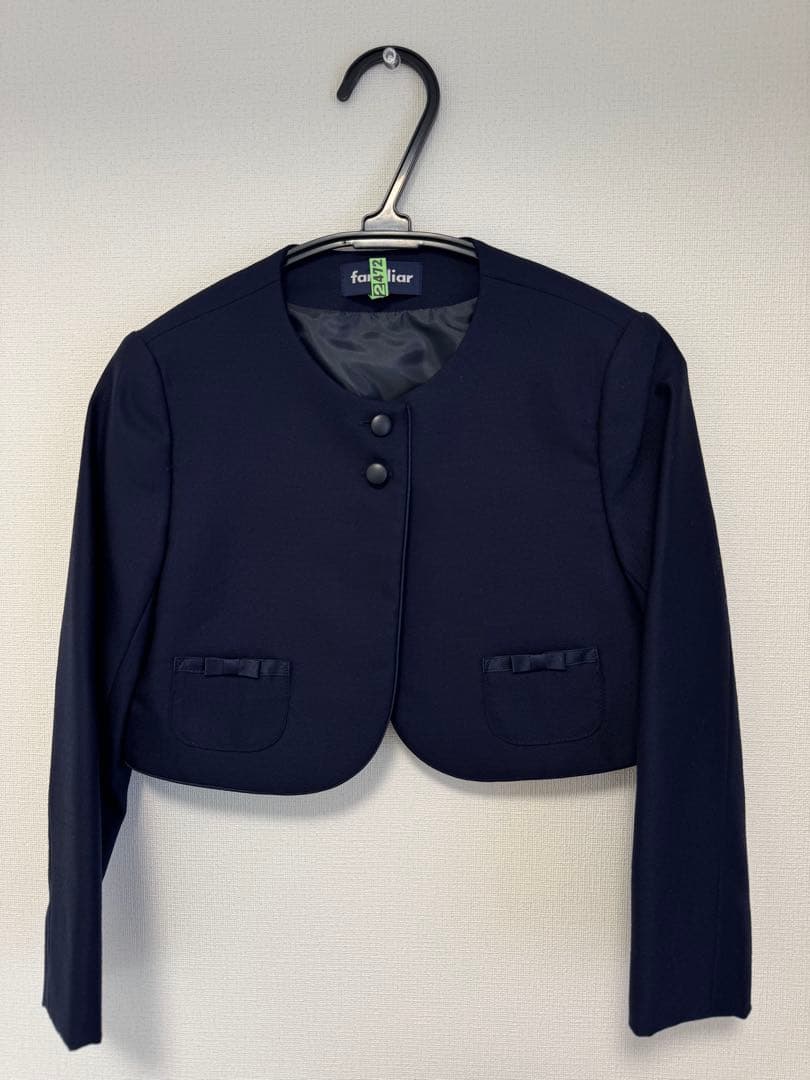 ファミリア 女児アンサンブル、ブラウスセット120cm 小学校受験