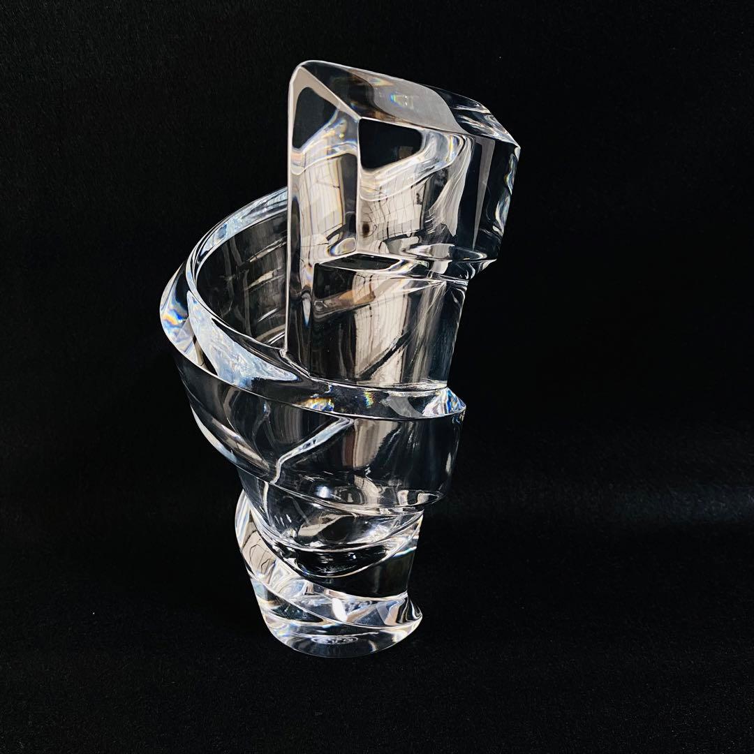 【未使用】バカラ フラワーベース スパイラル Sサイズ 花瓶 インテリア