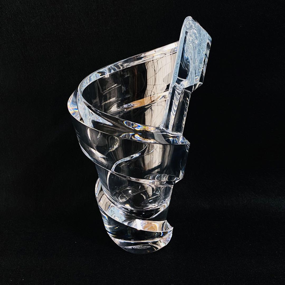 【未使用】バカラ フラワーベース スパイラル Sサイズ 花瓶 インテリア