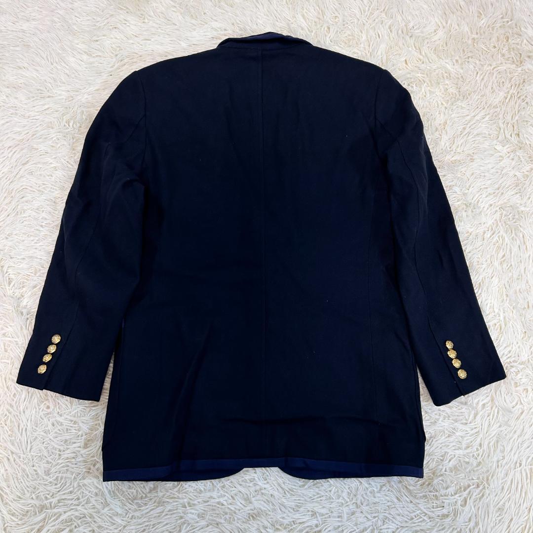 人気　ラルフローレン　紺ブレ　テーラードジャケット　ワッペン　王冠　A5
