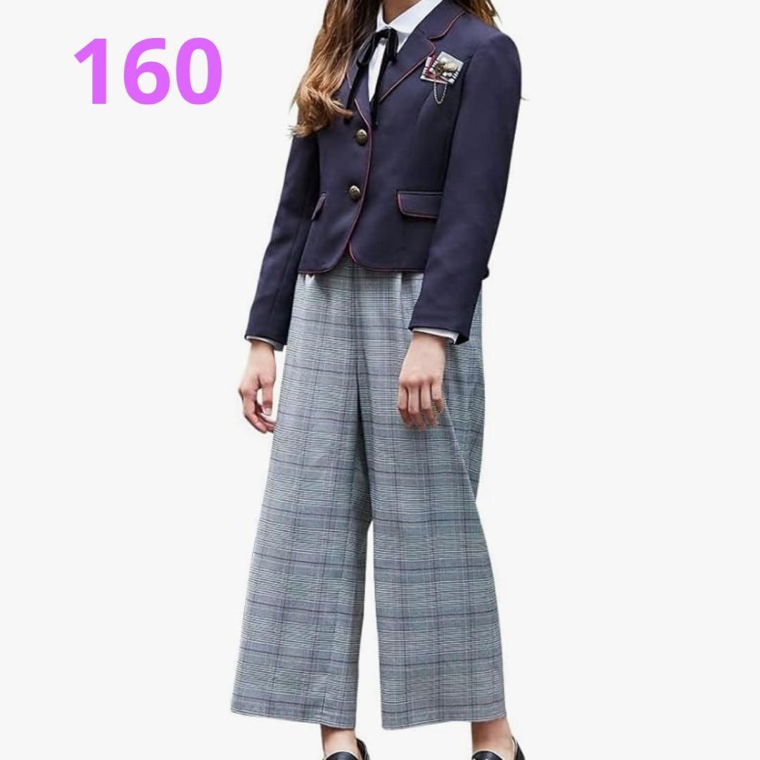 美品　ELLE パンツスーツセットアップ160㎝　卒服５点セット