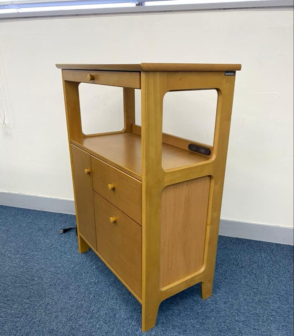 カリモク　レンジ台　電話台　値下げ