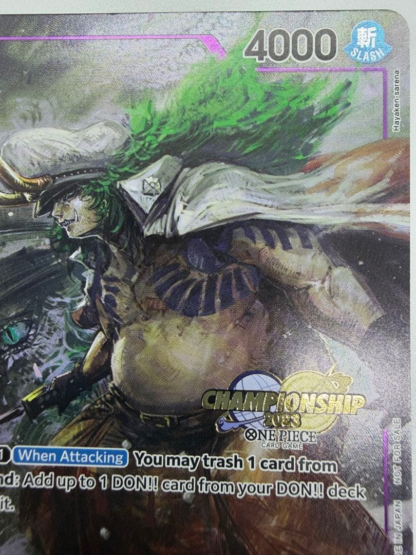 チャンピオンシップCS2023 ササキ イベントパック 海外プロモ①