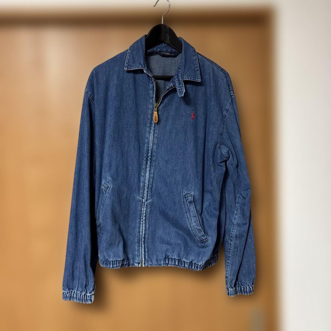 USA製 ポロ　ラルフローレン デニム スイングトップ メンズ