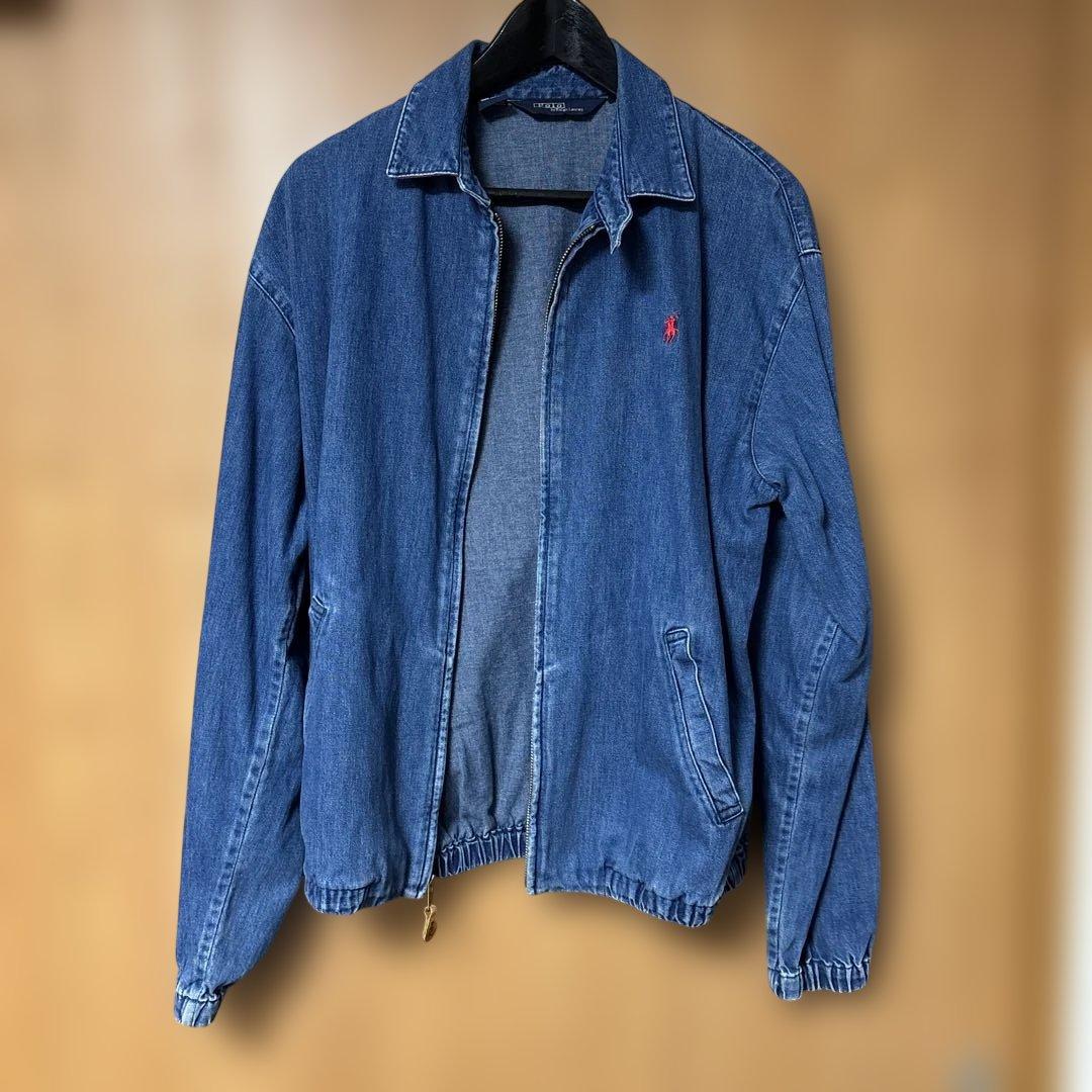 USA製 ポロ　ラルフローレン デニム スイングトップ メンズ