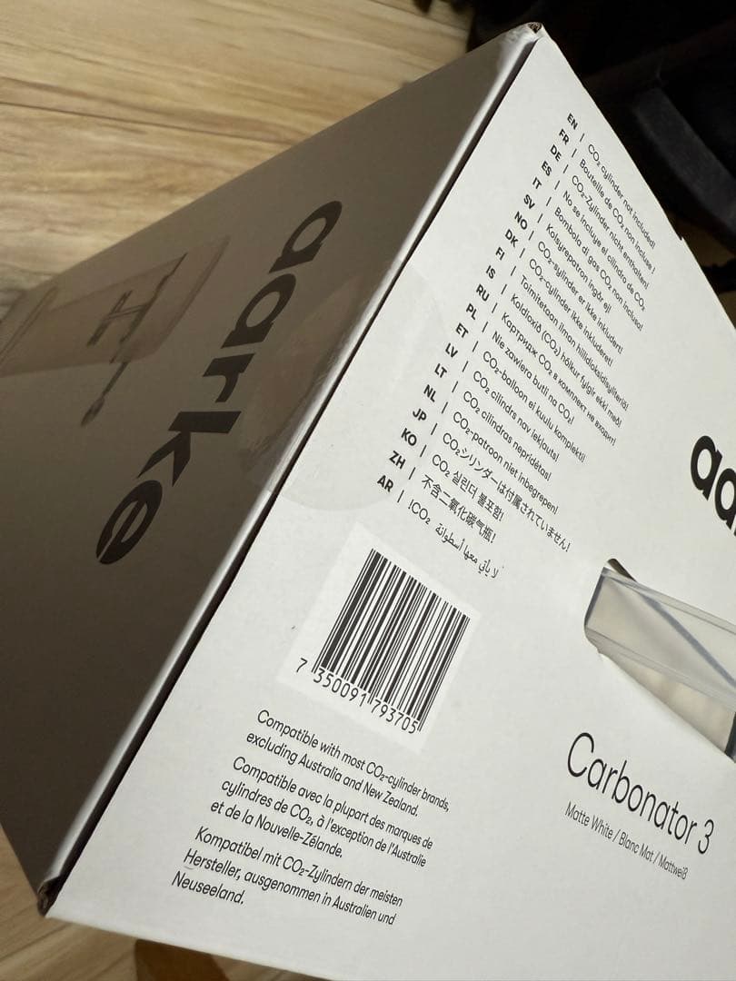 ⚪︎新品未開封⚪︎aarke Carbonator 3 炭酸水メーカー ボトル付き