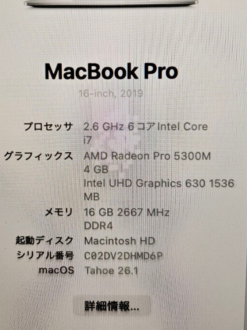 MacBook Pro 2019 512GB ケース&office導入済