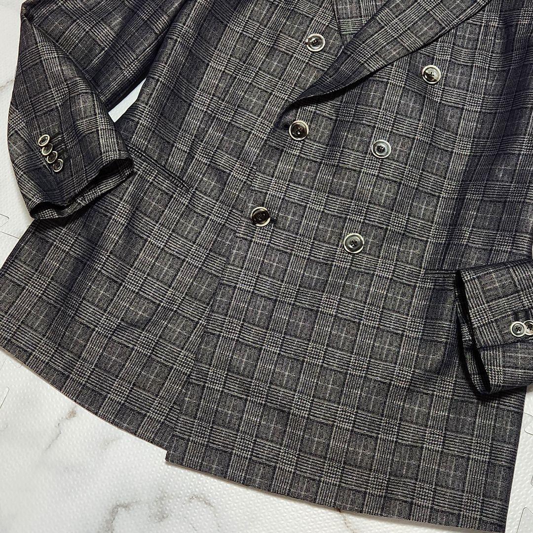 極美品✨XXL相当 ジョルジオアルマーニ テーラードジャケット グレンチェック